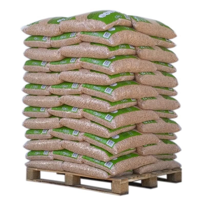 Pellet Din Pellets, 1 Palet De 65 Sacos De 15 Kg