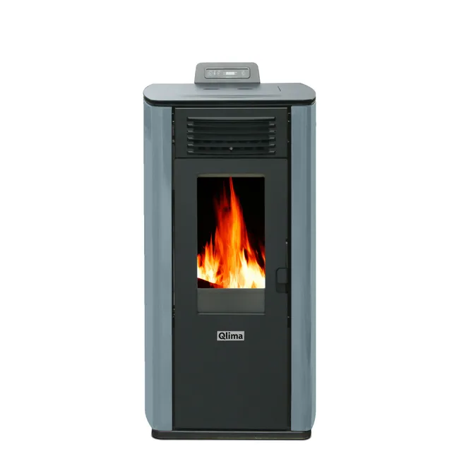 Estufa de pellet ECODESIGN QLIMA Fiorina 74 S gris de 7.8 kw