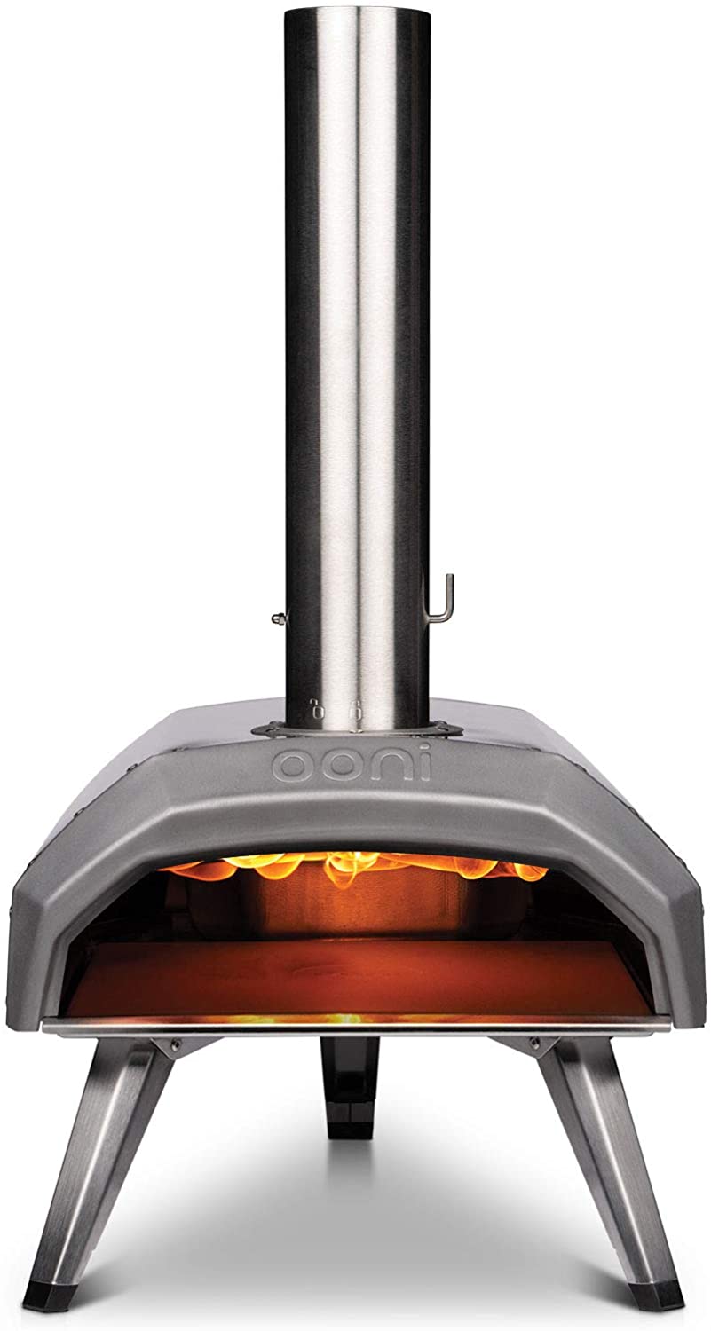 Horno de pizza Ooni Karu 12, horno de pizza de leña y carbón, horno de pizza portátil con piedra para pizza