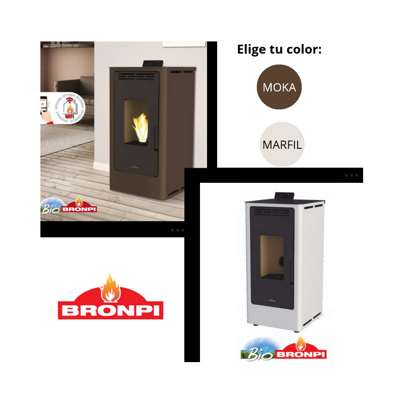 ESTUFA PELLET BRONPI KIRA 9KW