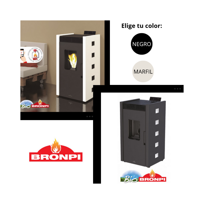 ESTUFA PELLET BRONPI ZOE 9KW